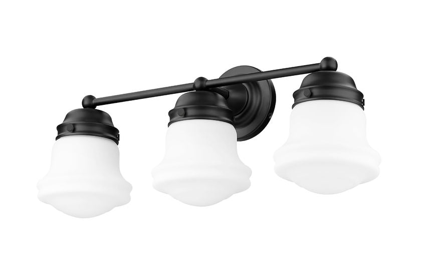 Z-Lite Vaughn Vanity Light 3-Light Matte Black - Lighting House Orillia