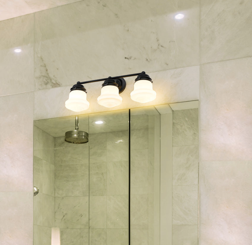 Z-Lite Vaughn Vanity Light 3-Light Matte Black - Lighting House Orillia