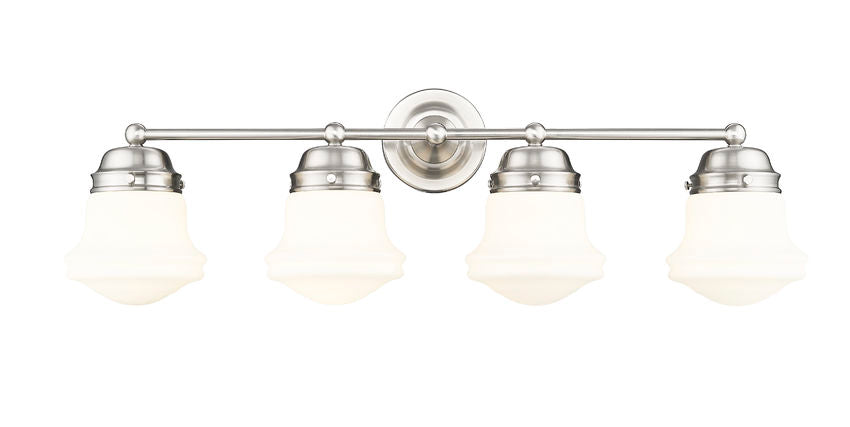 Z-Lite Vaughn Vanity Light 4-Light Brushed Nickel - Lighting House Orillia
