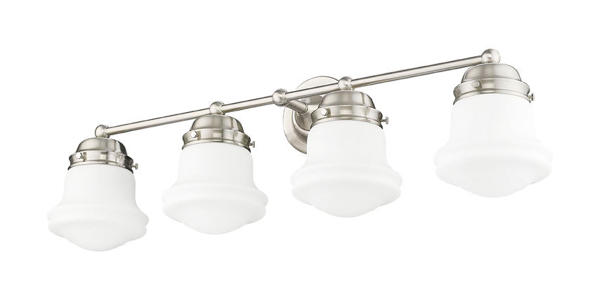 Z-Lite Vaughn Vanity Light 4-Light Brushed Nickel - Lighting House Orillia