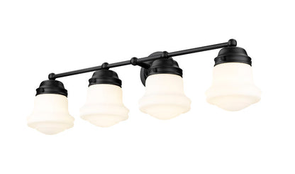 Z-Lite Vaughn Vanity Light 4-Light Matte Black - Lighting House Orillia
