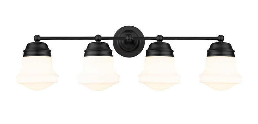 Z-Lite Vaughn Vanity Light 4-Light Matte Black - Lighting House Orillia
