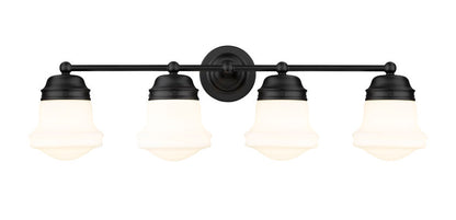 Z-Lite Vaughn Vanity Light 4-Light Matte Black - Lighting House Orillia