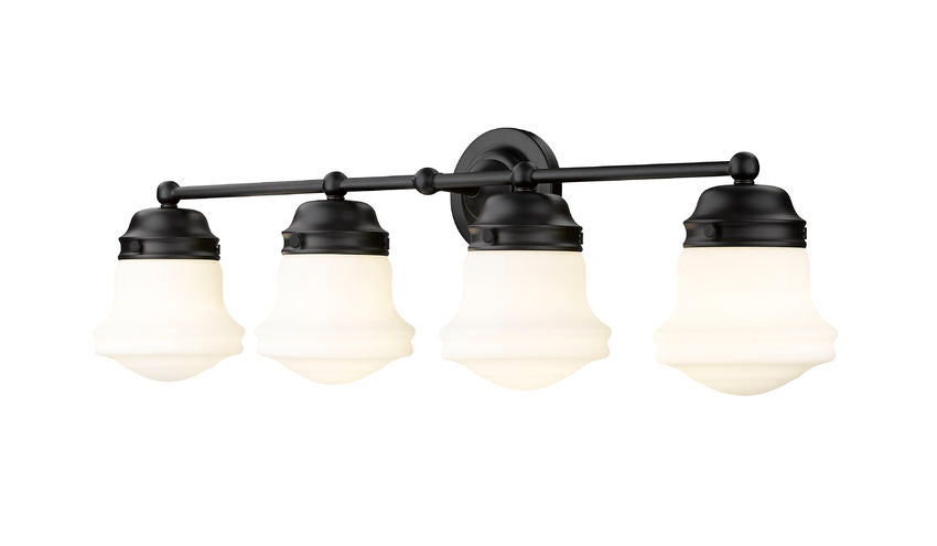Z-Lite Vaughn Vanity Light 4-Light Matte Black - Lighting House Orillia
