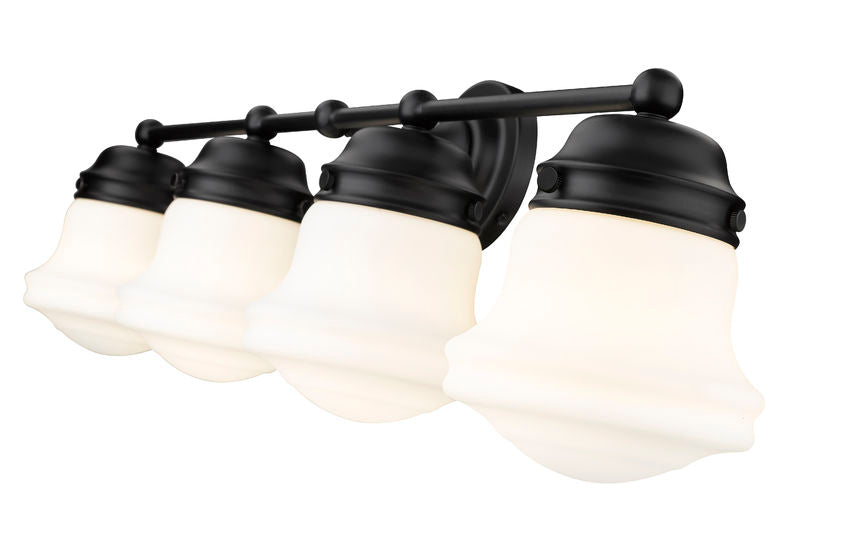 Z-Lite Vaughn Vanity Light 4-Light Matte Black - Lighting House Orillia