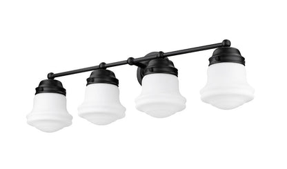 Z-Lite Vaughn Vanity Light 4-Light Matte Black - Lighting House Orillia