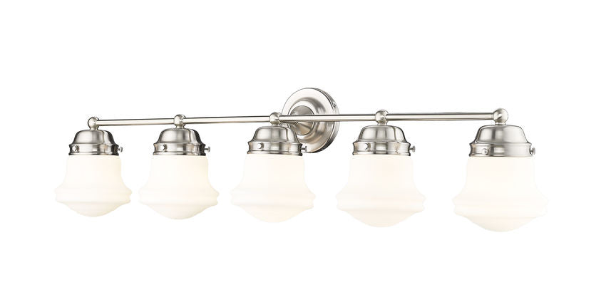 Z-Lite Vaughn Vanity Light 5-Light Brushed Nickel - Lighting House Orillia