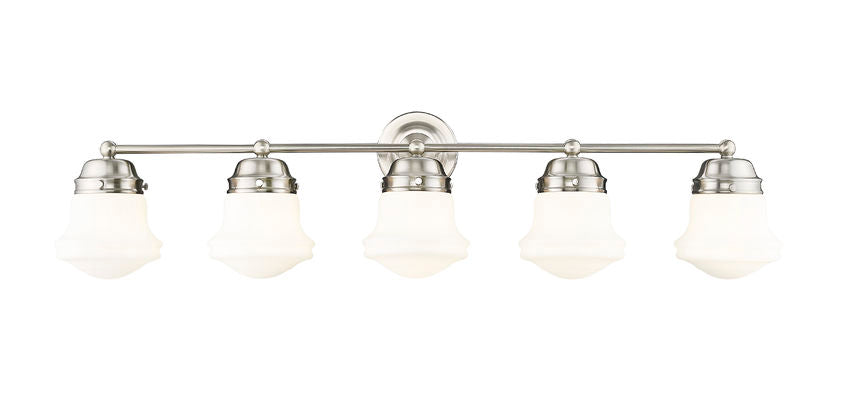 Z-Lite Vaughn Vanity Light 5-Light Brushed Nickel - Lighting House Orillia