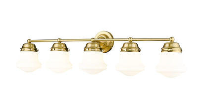 Z-Lite Vaughn Vanity Light 5-Light Luxe Gold - Lighting House Orillia