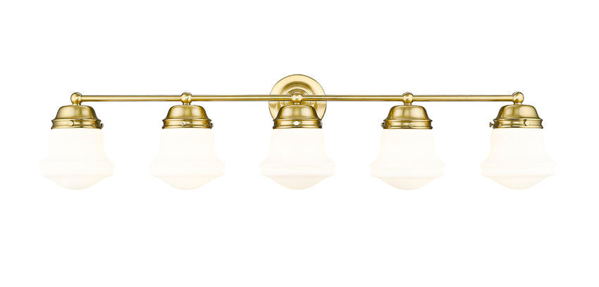 Z-Lite Vaughn Vanity Light 5-Light Luxe Gold - Lighting House Orillia