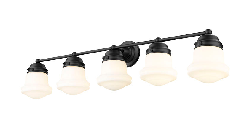 Z-Lite Vaughn Vanity Light 5-Light Matte Black - Lighting House Orillia