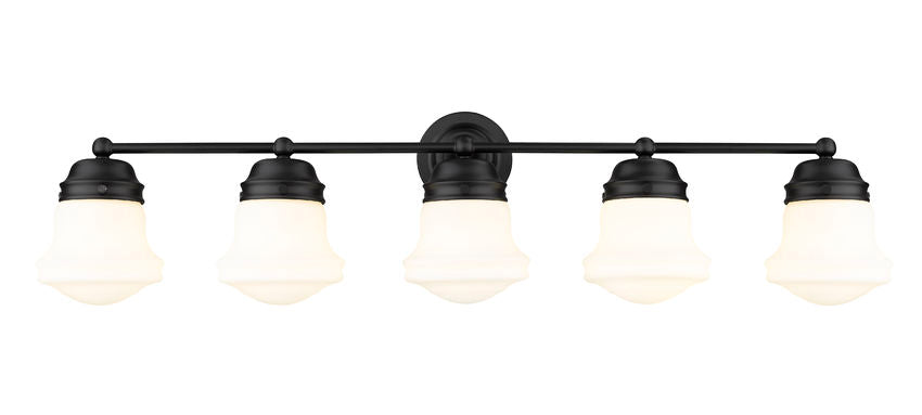 Z-Lite Vaughn Vanity Light 5-Light Matte Black - Lighting House Orillia