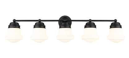 Z-Lite Vaughn Vanity Light 5-Light Matte Black - Lighting House Orillia