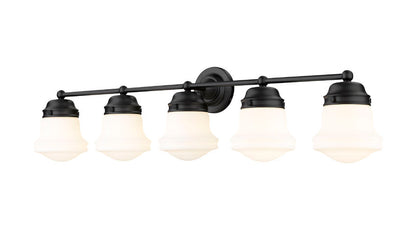 Z-Lite Vaughn Vanity Light 5-Light Matte Black - Lighting House Orillia