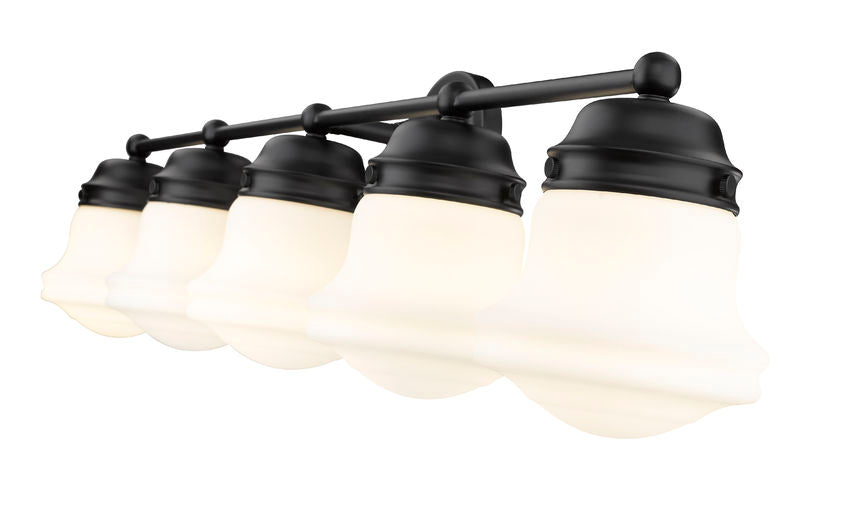 Z-Lite Vaughn Vanity Light 5-Light Matte Black - Lighting House Orillia