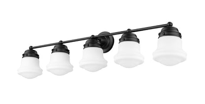Z-Lite Vaughn Vanity Light 5-Light Matte Black - Lighting House Orillia