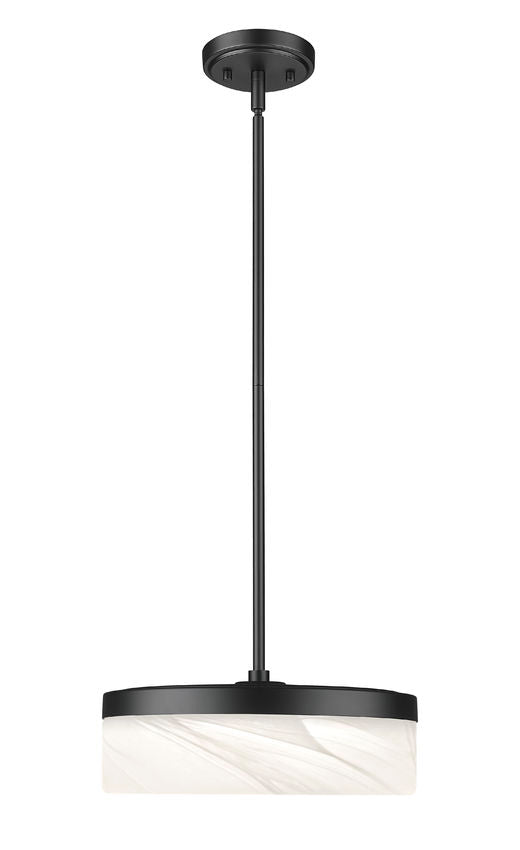 Z-Lite Renaud LED 13 inch Pendant Matte Black | Lighting House Orillia