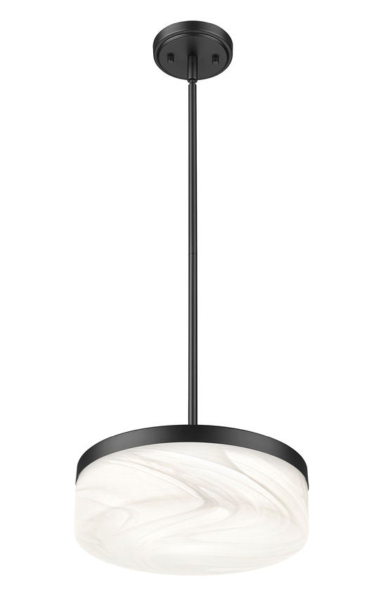 Z-Lite Renaud LED 13 inch Pendant Matte Black | Lighting House Orillia