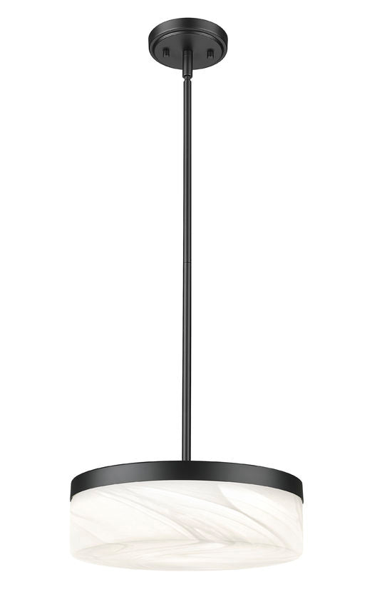 Z-Lite Renaud LED 13 inch Pendant Matte Black | Lighting House Orillia