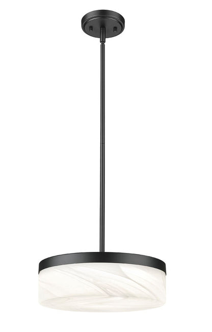 Z-Lite Renaud LED 13 inch Pendant Matte Black | Lighting House Orillia