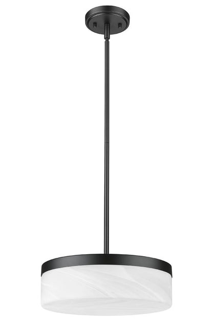 Z-Lite Renaud LED 13 inch Pendant Matte Black | Lighting House Orillia