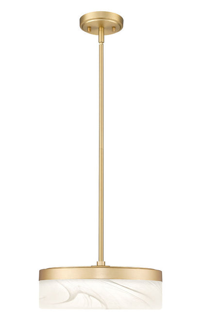 Z-Lite Renaud LED 13 inch Pendant Modern Gold | Lighting House Orillia
