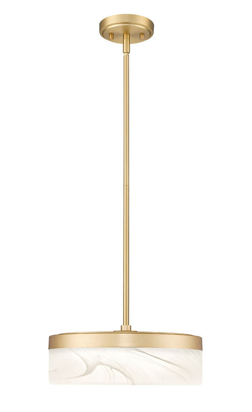Z-Lite Renaud LED 13 inch Pendant Modern Gold | Lighting House Orillia