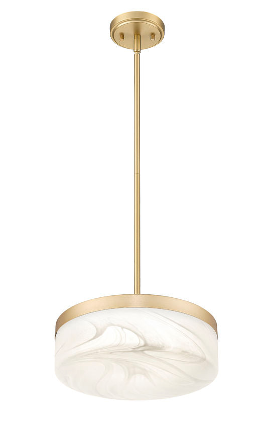 Z-Lite Renaud LED 13 inch Pendant Modern Gold | Lighting House Orillia