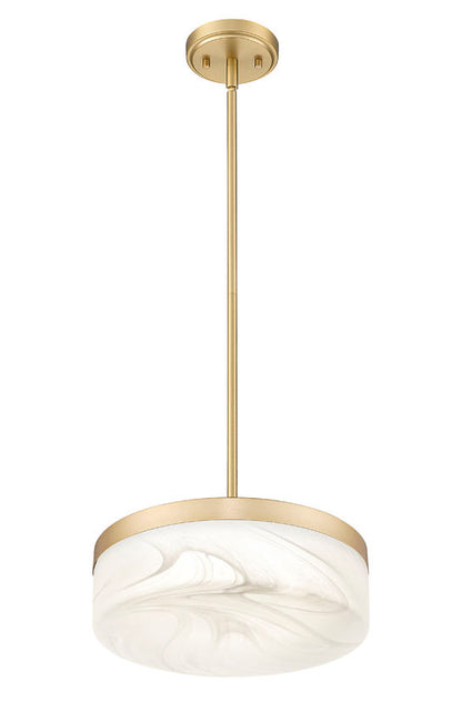 Z-Lite Renaud LED 13 inch Pendant Modern Gold | Lighting House Orillia