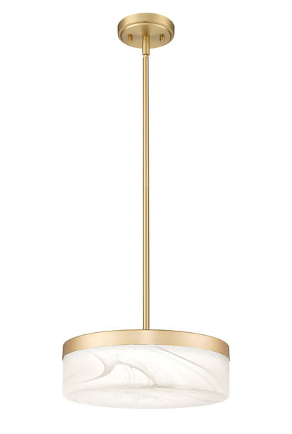 Z-Lite Renaud LED 13 inch Pendant Modern Gold | Lighting House Orillia