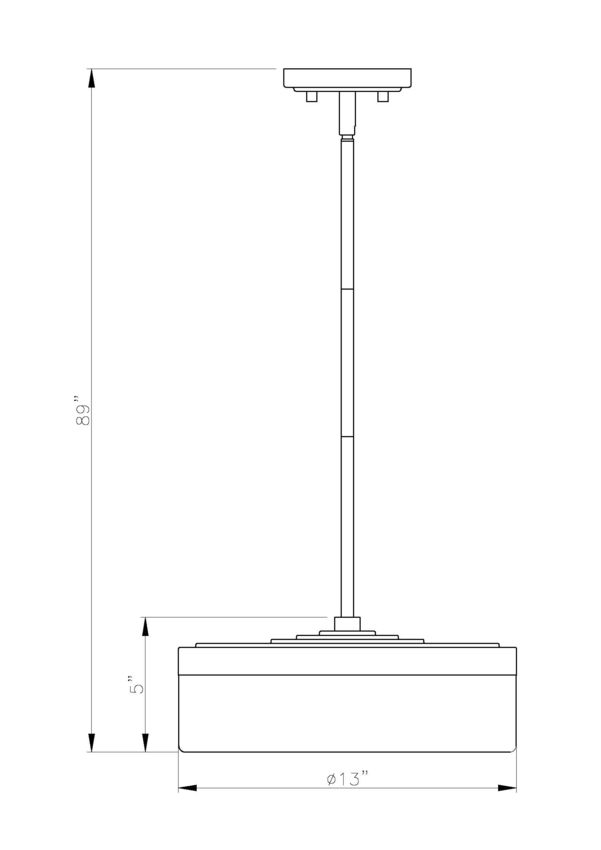 Z-Lite Renaud LED 13 inch Pendant Modern Gold | Lighting House Orillia
