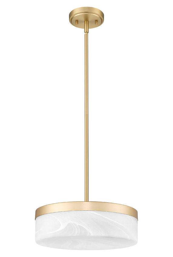 Z-Lite Renaud LED 13 inch Pendant Modern Gold | Lighting House Orillia