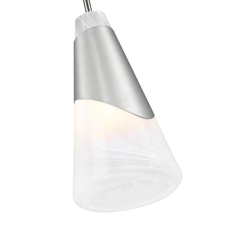Z-Lite Rod Pendant Aimie Brushed Nickel - Lighting House Orillia