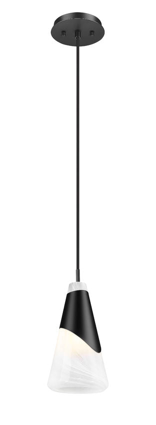 Z-Lite Rod Pendant Aimie Matte Black - Lighting House Orillia
