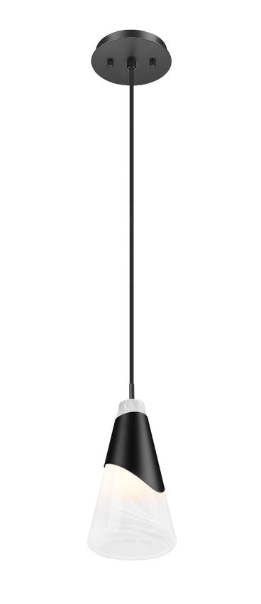 Z-Lite Rod Pendant Aimie Matte Black - Lighting House Orillia