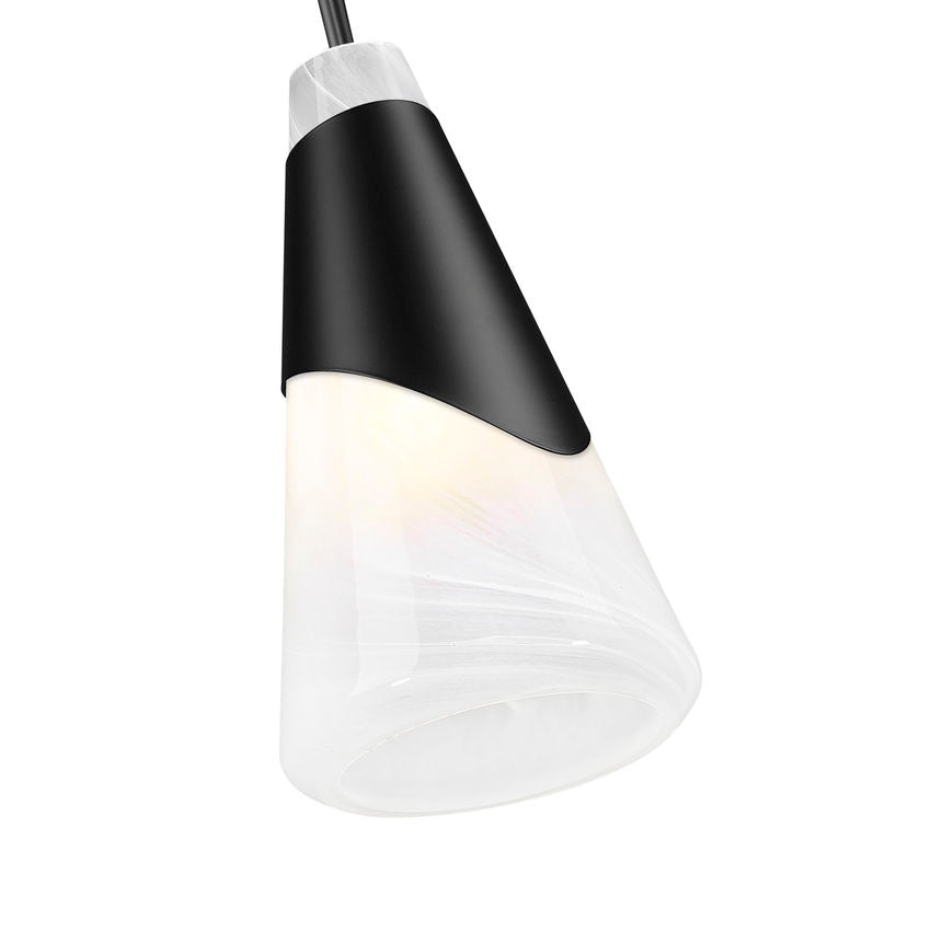 Z-Lite Rod Pendant Aimie Matte Black - Lighting House Orillia