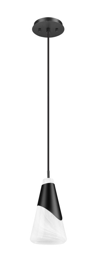 Z-Lite Rod Pendant Aimie Matte Black - Lighting House Orillia