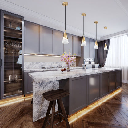 Z-Lite Rod Pendant Aimie Modern Gold - Lighting House Orillia