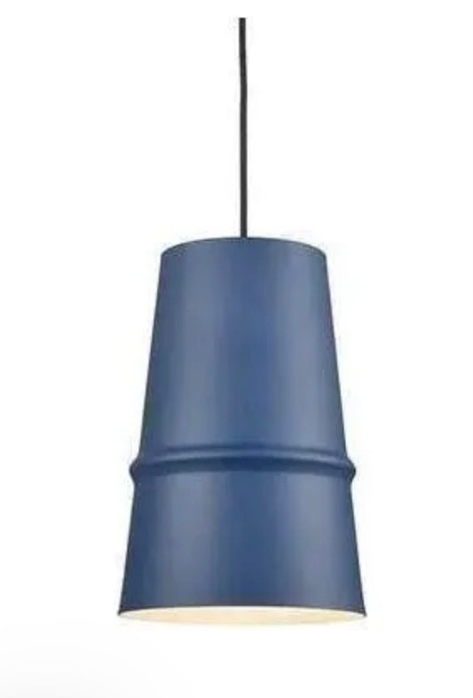 Kuzco Lighting Castor 8-inch Pendant, Indigo Blue, Detail | Lighting House Orillia