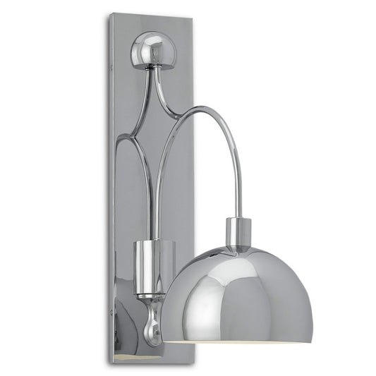 Currey & Company Gambol Wall Sconce, chrome and nickel finish, Lighting House Orillia