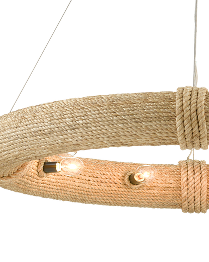 Currey and Company Portmeirion Chandelier Rope Detail | Lighting House Orillia