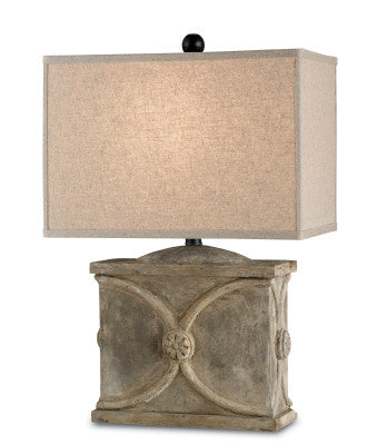 Currey and Company Waldenbury Table Lamp Portland Concrete | Lighting House Orillia