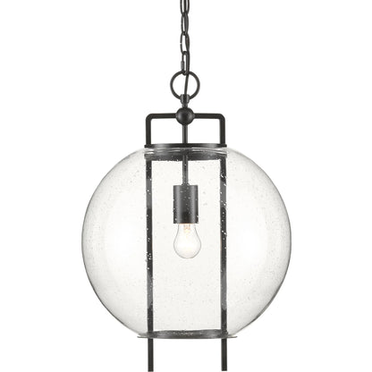 Currey & Company Breakspear Glass Pendant, Antique Black | Lighting House Orillia