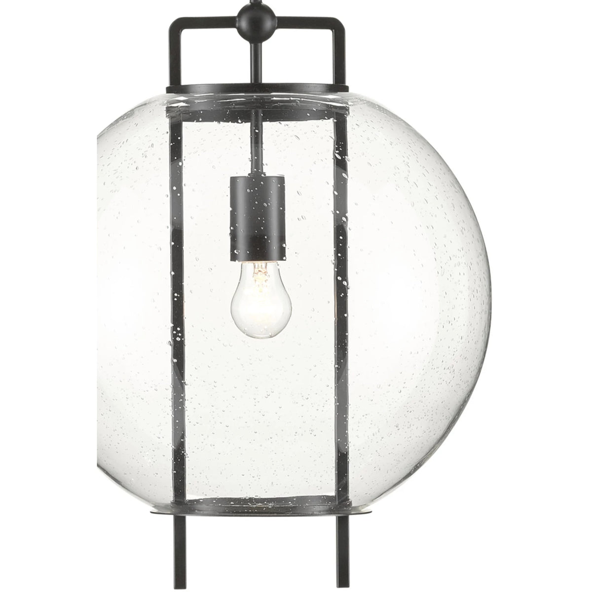 Currey & Company Breakspear Glass Pendant, Antique Black, Detail View | Lighting House Orillia