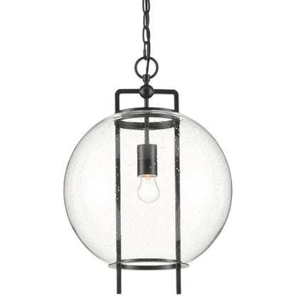 Currey & Company Breakspear Glass Pendant, Antique Black, Detail View 2 | Lighting House Orillia