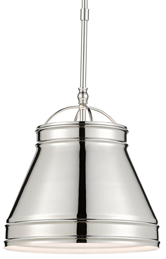 Currey & Company Lumley Pendant - Polished Nickel