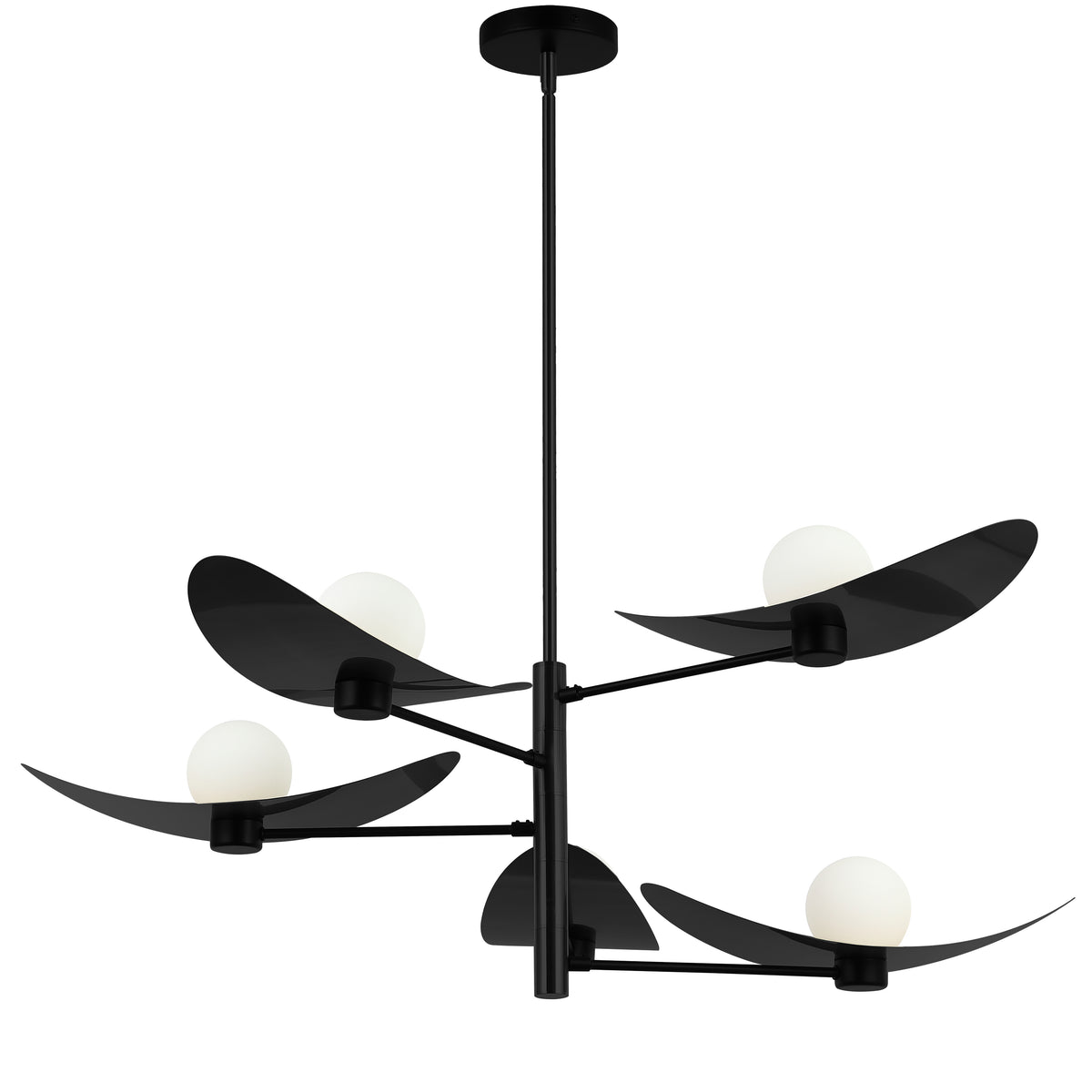 Dainolite Christobel Chandelier Matte Black - Lighting House Orillia