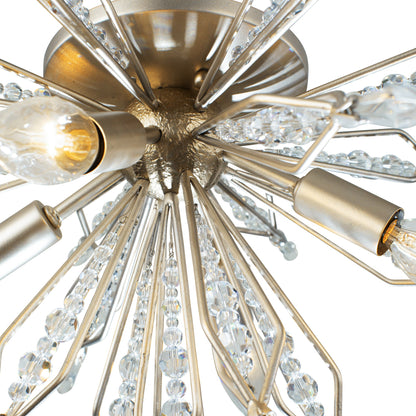 Varaluz Orbital 4-Light Wall Ceiling Light Crystal Detail | Lighting House Orillia