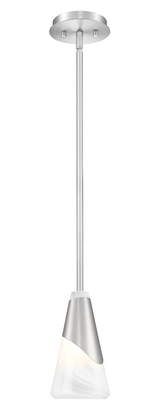 Z-Lite Rod Pendant Aimie Brushed Nickel - Lighting House Orillia