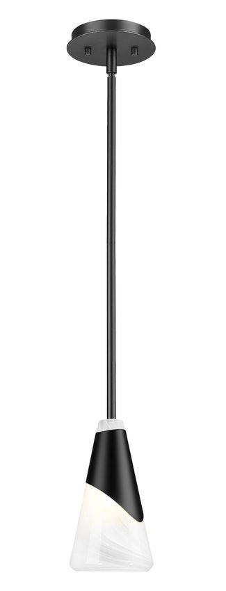 Z-Lite Rod Pendant Aimie Matte Black - Lighting House Orillia